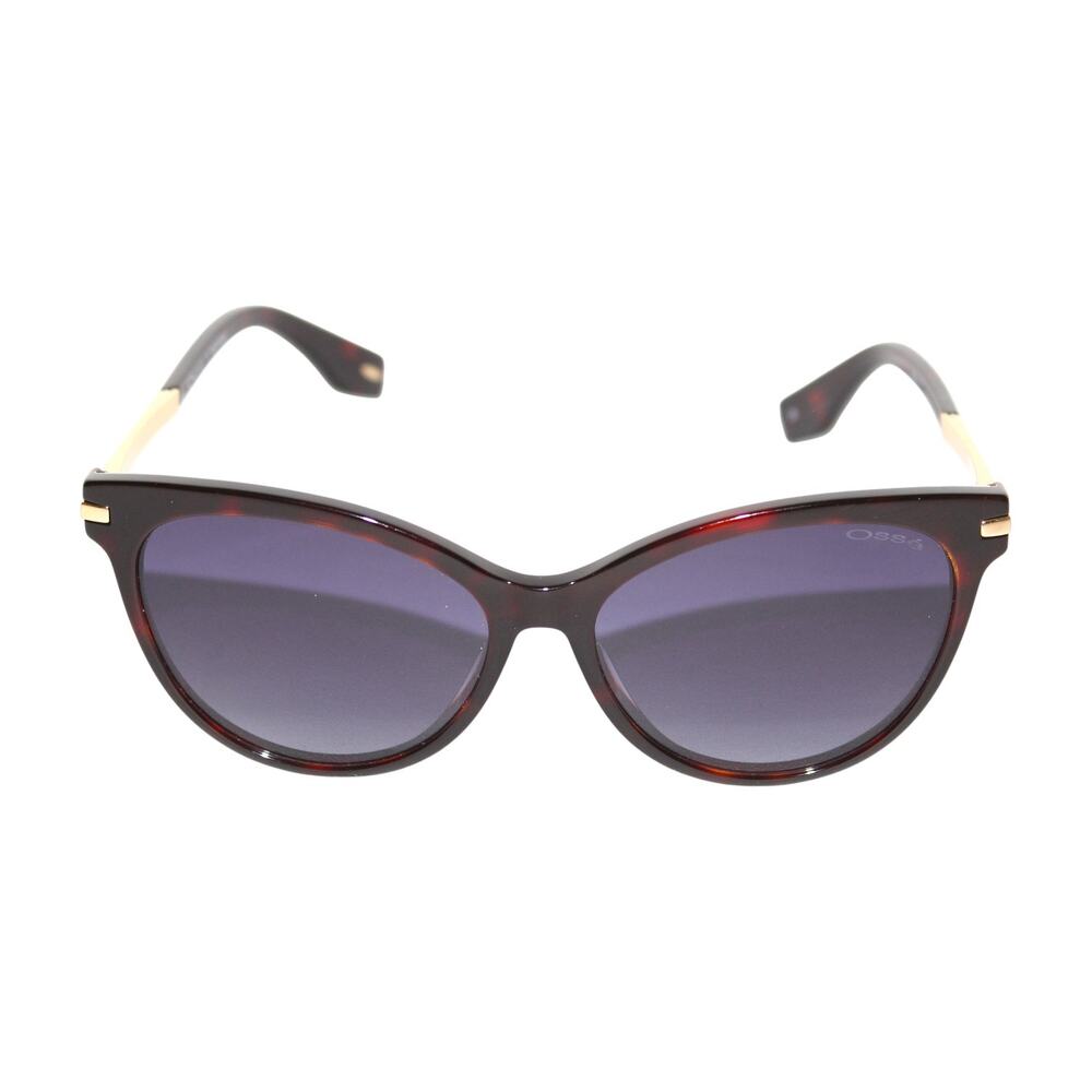 Osse Brown Gold Hardware Cateye Sunglasses